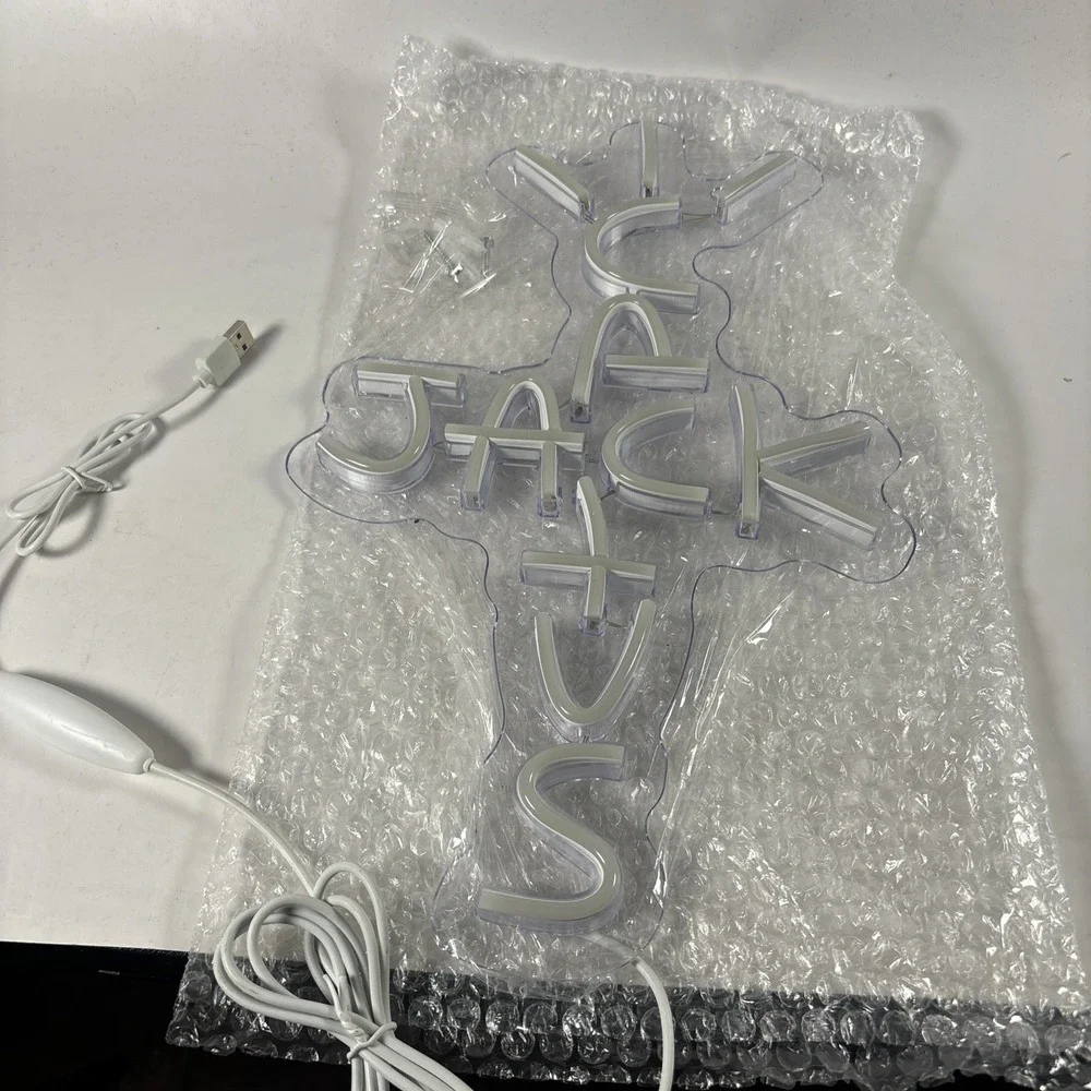 Neon Sign: Cactus Jack, LED Light for Home Bar, Party Decor by USB